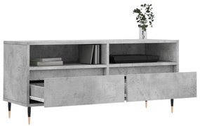 betonszürke szerelt fa TV-szekrény 100x34,5x44,5 cm