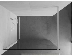 Mexen, Mexen Kioto zuhanyfal Walk-in 75 x 200 cm, átlátszó 8 mm, fehér - 800-075-101-20-00