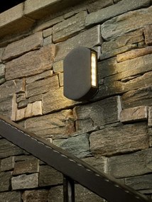 DAR LIGHTING VUL2137 VULCAN Modern Kültéri Fali Lámpa Szürke LED IP44