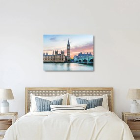 Üveg kép - London pasztell színekben (70x50 cm)