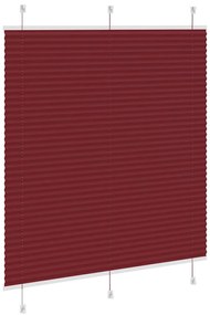 pliszírozott redőny Bordeaux piros 120x100 cm szövetszélesség