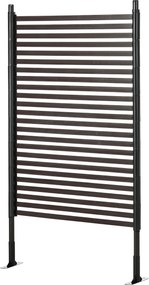 Outsunny Kerti Kerítés Fém Kerítés 93 x 150 cm Magas Dekoratív Rács Kerítés Lábakkal Kutya Kerítés Felső Íves Kerítés Tájkerítés Virágágyásokhoz Állat