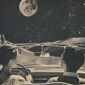 Poszter 40x40cm Vigyél engem a Holdra