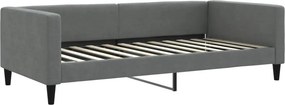 vidaXL sötétszürke szövet kanapéágy 100 x 200 cm
