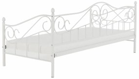 Egyszemélyes ágy 90 cm Danina (fehér) (ágyráccsal). 1016020