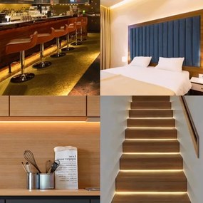 Aigostar - LED dimmelhető napelemes szalag 5W 3,2V 5m 2700K IP65 + távirányító