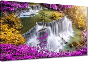 Festmények 120x80 Lila a zuhatag körül