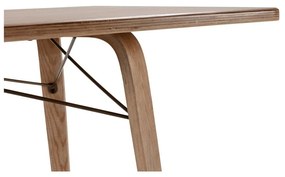 Étkezőasztal tölgyfa dekoros asztallappal 90x180 cm Lujan – MOME