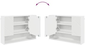 Fürdőszoba bútor szett 2 pcs Fehér 76.5 x 35 x 64 cm Faanyag