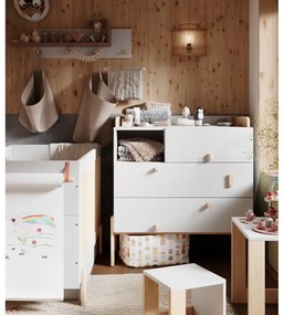 Világosszürke pelenkázó feltét Cube - Pinio