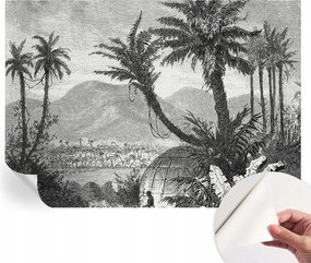 Design fali fotótapéta Öntapadós Trópusi oázis 208x146 cm