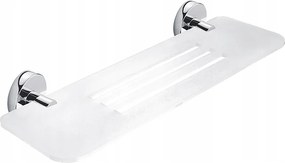 Nimco Unix lyukas fürdőszobai polc, matt fehér, 40 cm Un X340-26_