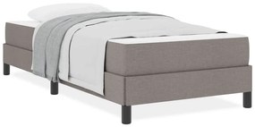 Boxrugós ágy matracmal Tópszínű 90 x 200 cm szövet