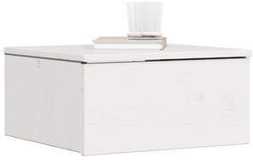 Éjjeli asztal 2 pcs Fehér 37 x 35 x 18.5 cm Tömör fenyőfa