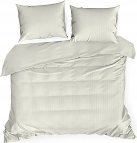 Pamut ágyneműhuzat csíkos 160x200 Vera krémszínű Eurofirany szett