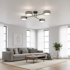 Felületre szerelt csillár MAGA 4xE14/10W/230V szürke