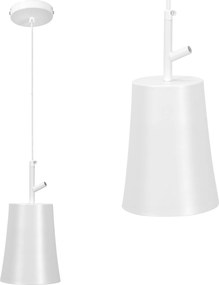 Függő Lámpa Cső Fehér Fém White Industrial