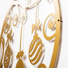 XMASGOLD fém karácsonyi fényfüzér, 60×64 cm