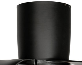 Mennyezeti ventilátor fekete 123 cm LED-del, fényerőszabályzóval és távirányítóval - Patty