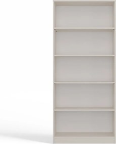 R80 polcos szekrény, könyvtartó, 80x182x30 cm, kasmír