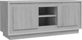 vidaXL szürke sonoma színű szerelt fa TV-szekrény 102x35x45 cm