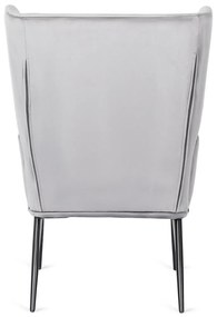 Fotel Szürke Bársony Kárpitozással. ANDRES