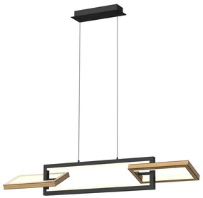 Wofi 7022-306- LED Dimmelhető csillár zsinóron MATERA LED/30W/230V fekete/barna