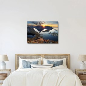 Kép - Hegyi táj, Norvégia (70x50 cm)