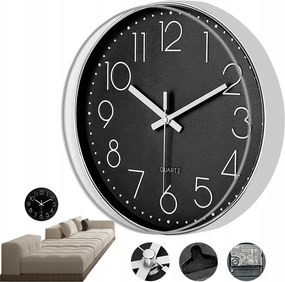 Falióra Nagy Modern Csendes Rózsaszín Falióra Jól Olvasható Stílusos