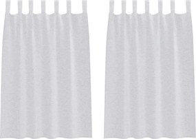vidaXL Voile Függöny 2 pcs Világosszürke 140 x 140 cm Poliészter