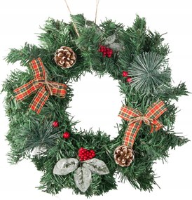 Karácsonyi koszorú dekoráció ajtó fali dekoráció karácsony