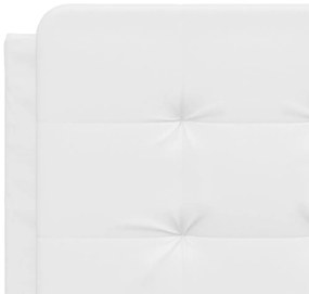 fehér műbőr ágykeret matrac nélkül Zadar 140x200 cm