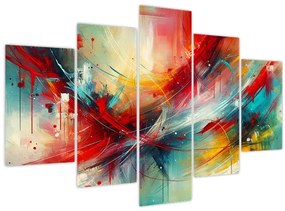 Kép – Absztrakció pirossal (150x105 cm)
