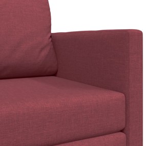 Földi Kanapéágy 2 az 1-ben Burgundi vörös 124x71x78 cm Szövet