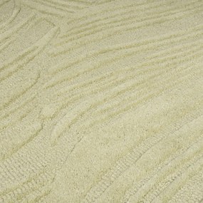 Zöld gyapjú kerek szőnyeg ø 160 cm Lino Leaf – Flair Rugs