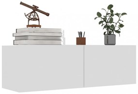 fehér szerelt fa TV-szekrény 100 x 30 x 30 cm