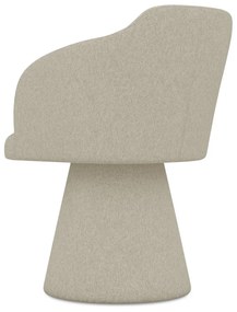 Bézs kárpitozott étkezőfotel Kanoa – Makamii