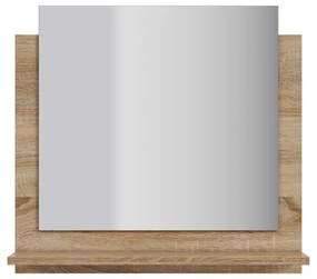 Prince sonoma tölgy polcos fürdőszobai tükör