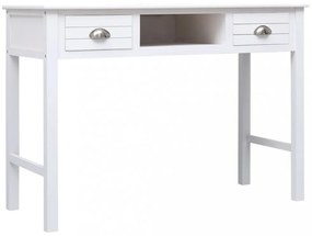 fehér tömör császárfa íróasztal 108 x 45 x 76 cm