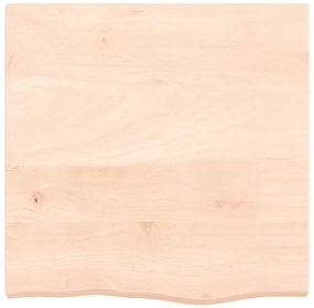 kezeletlen tömör fa fürdőszobai pult 60x60x(2-4) cm