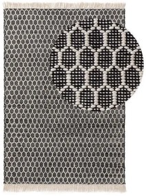 Kül- és beltéri szőnyeg Mimpi White/Black 80x150 cm