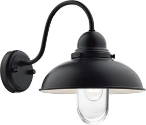 DAR LIGHTING DYN0722 DYNAMO Klasszikus Kültéri Fali Lámpa Fekete, Átlátszó E14 IP44