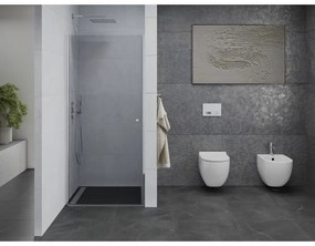 Mexen Pretoria, nyitható zuhanyajtó 75 x 190 cm, 6 mm átlátszó üveg, króm profil, 852-075-000-01-00-D
