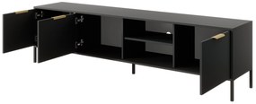 TV asztal/szekrény Lyran 3D (antracit + arany). 1071358