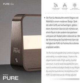 Paul Neuhaus modern asztali lámpa pure go sötétbarna pln4055-34