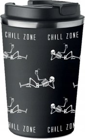 Prémium termo bögre Chill Zone Csontváz mintával 350ml KT_054