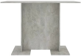 Betonszürke szerelt fa étkezőasztal 110 x 60 x 75 cm