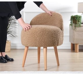 MIKI puff, átmérő 46 cm, barna