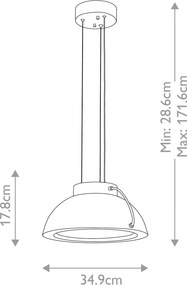 Elstead modern LED függeszték europa fehér elseuropa-p-b