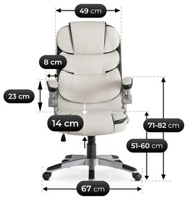 Irodai Forgószék Fehér Színben. LIVERPOOL